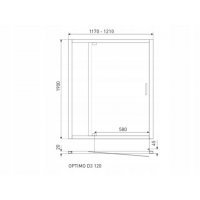 Usa de dus Optimo D3 120  Transparenta